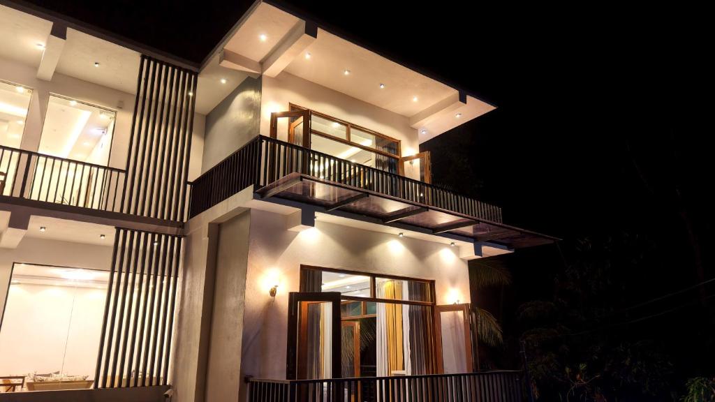 Nine Arch Holiday Resort night view in Ella Sri Lanka